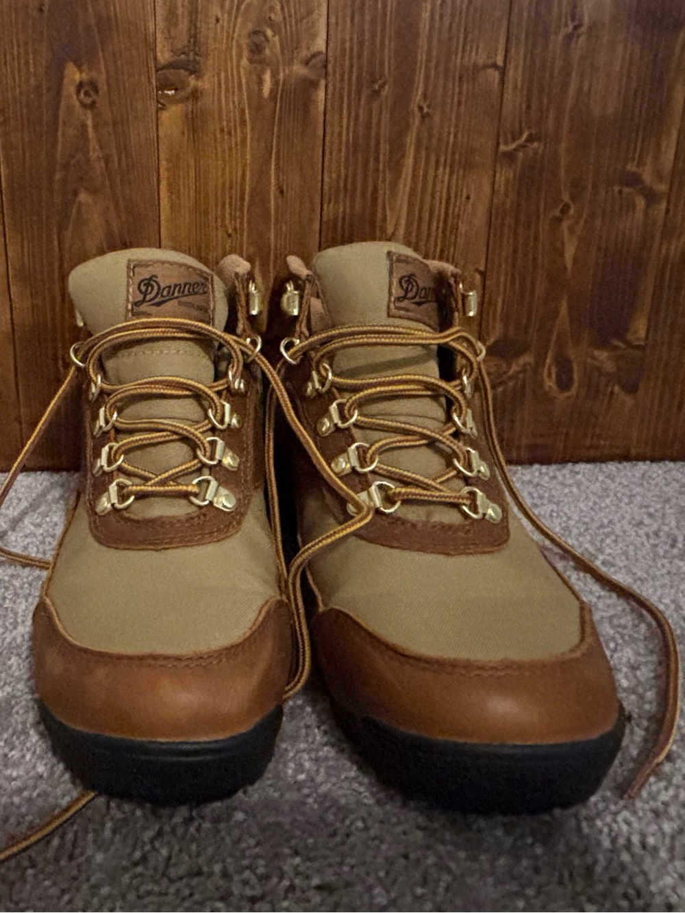 Danner Women's Brown and Tan Lace-Up Hiking Boots